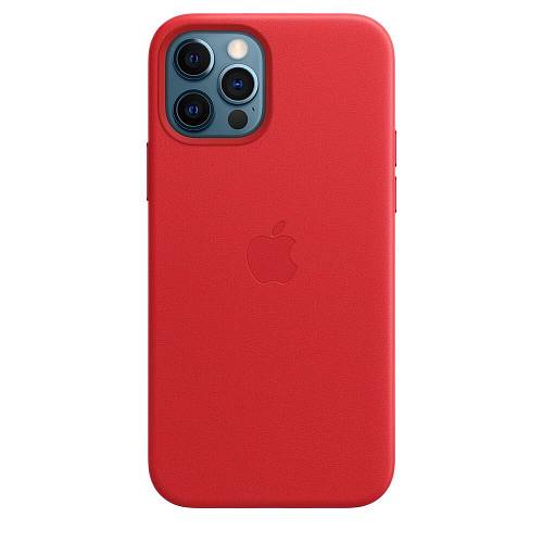 Чехол для смартфона Apple MagSafe для iPhone 12/12 Pro, кожа, красный (PRODUCT)RED